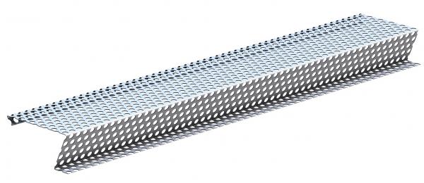 Laubschutz 1,25 Meter Länge aus Aluminium für Dachrinnen NW 150 (333er)